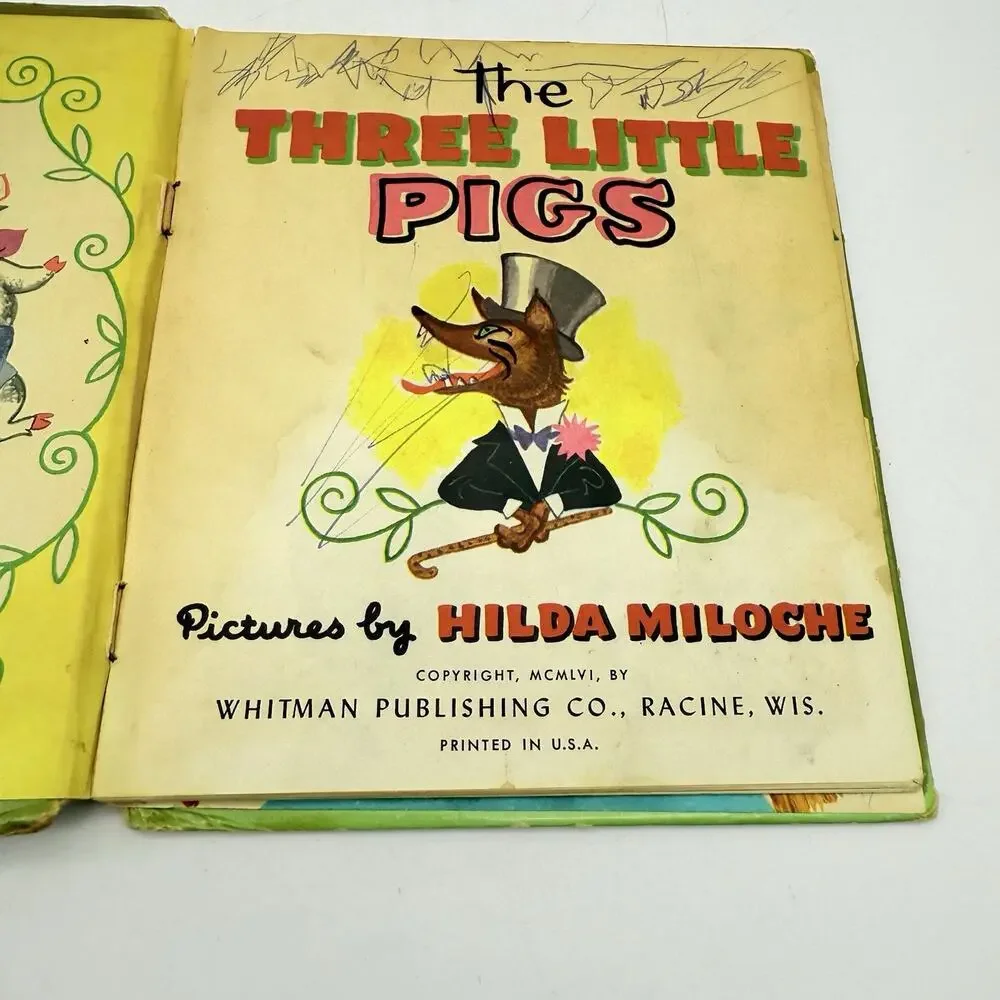 Vintage Three Little Pigs, Snooty, Sleeping Beauty Set